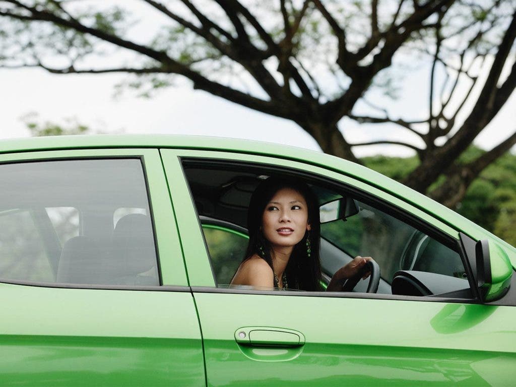 Green car