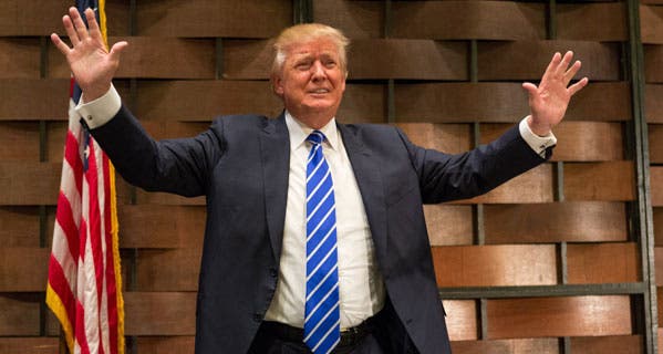 The bombastic GOP presidential hopeful's tax plan is a retooled version of "trickle-down economics." © Richard Ellis/Corbis