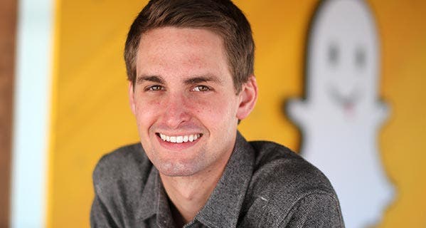 Snapchat CEO Evan Spiegel, age 25, is the youngest billionaire on the list. © J. Emilio Flores/Corbis