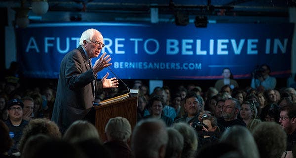 Democratic presidential candidate Bernie Sanders says the American people should get bigger Social Security checks. © Rick Friedman/rickfriedman.com/Corbis