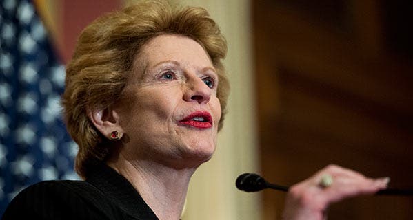 Sen. Debbie Stabenow, D-Michigan, says students who were victims of fraud shouldn't have to pay taxes on their forgiven student loans. Bill Clark/CQ-Roll Call Group/Getty Images