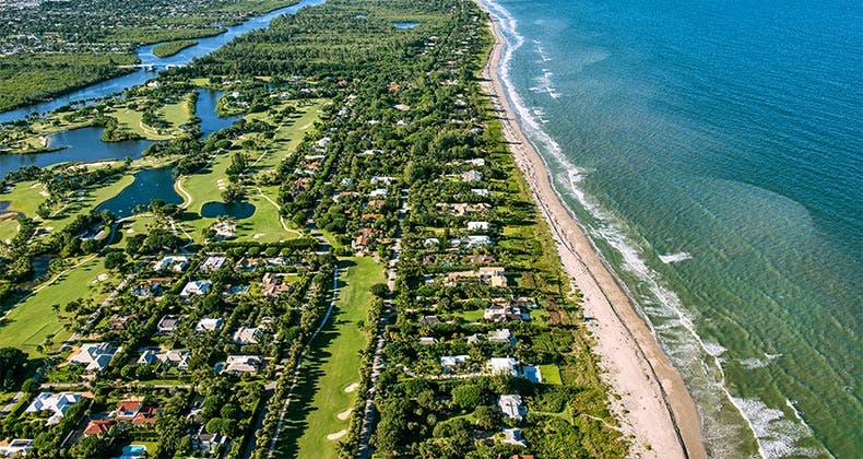 Jupiter, Florida is known for its sun, sand, beaches and relatively high property tax rates. Lately it gained some notoriety for a snafu by its tax officials. ©FloridaStock/Shutterstock.com