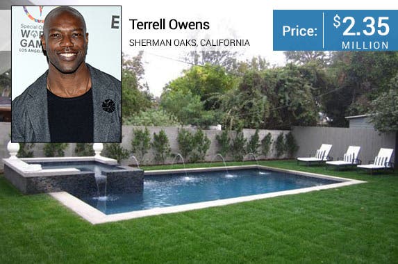 Terrell Owens' home for sale © Tonya Wise/AdMedia/AdMedia/Corbis; House: Realtor.com