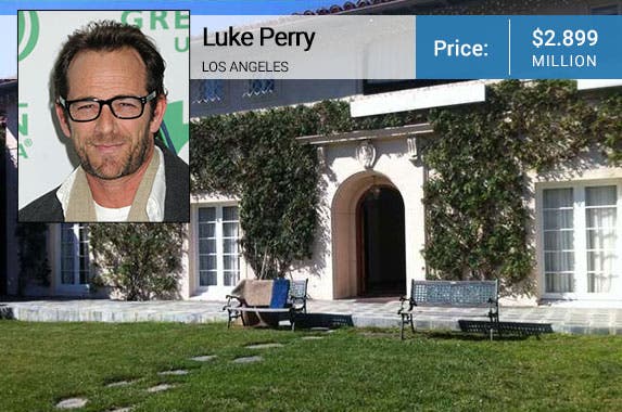 Luke Perry: © Byron Purvis/AdMedia/AdMedia/Corbis; House: Realtor.com