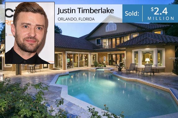 Justin Timberlake | Steve Granitz/WireImage/Getty Images; House: Redfin