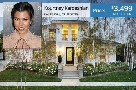 Kourtney Kardashian's Calabasas casa for sale Kourtney Kardashian © admedia/Shutterstock.com; House: Realtor.com