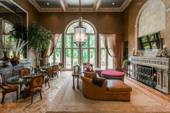 TV room, Celebrity house for sale: Realtor.com