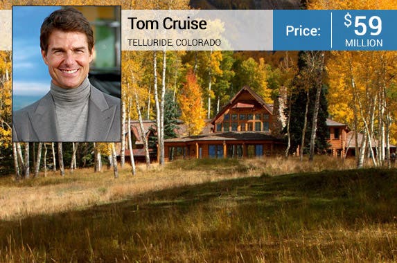 Tom Cruise © Helga Esteb/Shutterstock.com; House: Realtor.com