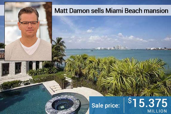 Matt Damon: © Featureflash/Shutterstock.com; House: Realtor.com