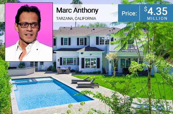 Marc Anthony: © CARLO ALLEGRI/Reuters/Corbis; House: Realtor.com