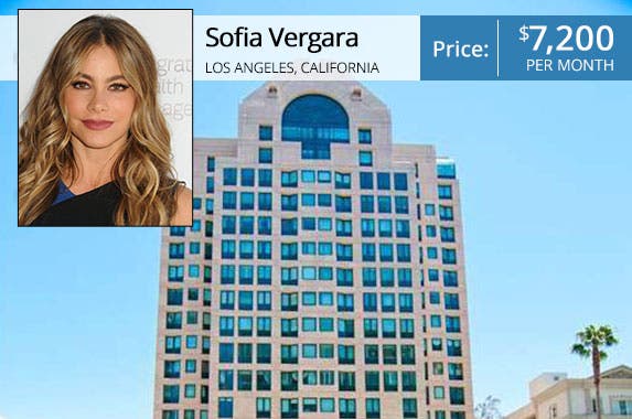Sofia Vergara's LA condo for rent Sofia Vergara: © Byron Purvis/AdMedia/Corbis; House: Realtor.com