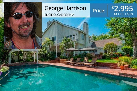 George Harrison: © Sutton Images/Corbis; House: Redfin