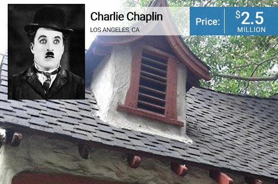 Charlie Chaplin: © Corbis; House: Realtor.com