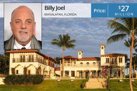 Billy Joel is movin' out of this lavish Florida home Billy Joel | Dimitrios Kambouris/Getty Images; House: Realtor.com