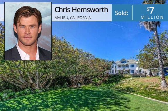 Chris Hemsworth's home for sale Chris Hemsworth | Taylor Hill/FilmMagic/Getty Images; House: Redfin
