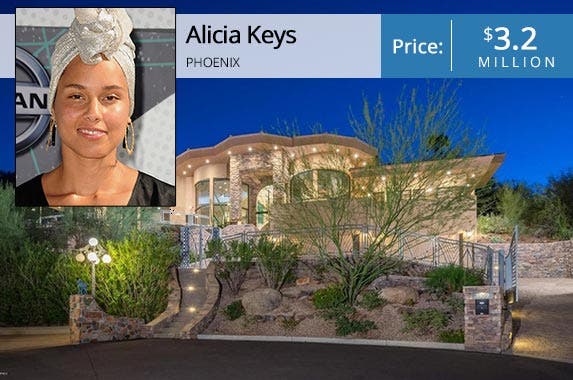 Alicia Keys selling her 'Dreamland' Alicia Keys | Jason LaVeris/Getty Images; House: Realtor.com