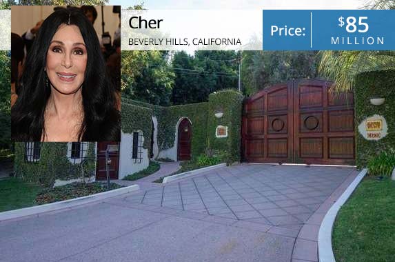 Cher's old home is for sale Cher | Dimitrios Kambouris/Getty Images; House: Realtor.com