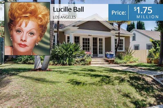 Lucille Ball's starter home lists for $1.75M Lucille Ball's starter home lists for $1.75M | Lucille Ball: Silver Screen Collection /Getty Images; House: Redfin
