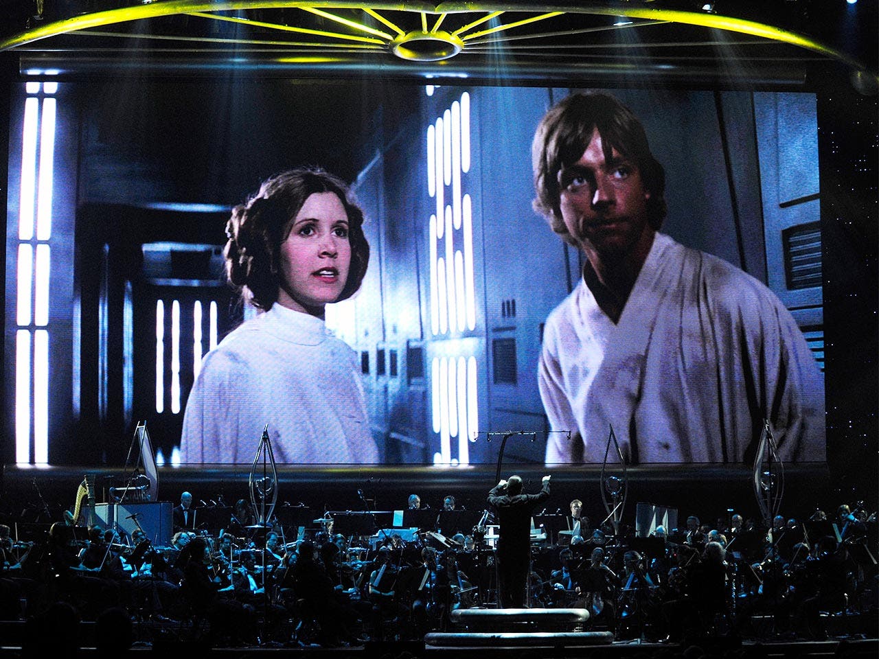 Movie showing “Star Wars” with live orchestra