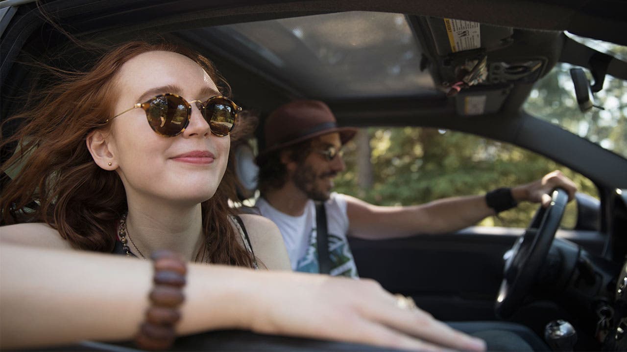 Couple in car