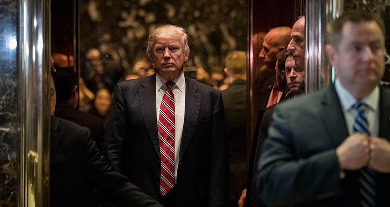 President Donald Trump at Trump Tower