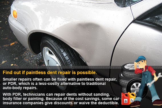 Find out if paintless-dent repair is possible | © idesygn/Shutterstock.com