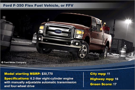 Ford F-350 Flex Fuel Vehicle, or FFV