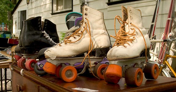 Old roller skates