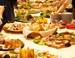 Serve a buffet