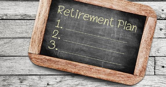 Blank retirement plan list on blackboard © somchai rakin/Shutterstock.com