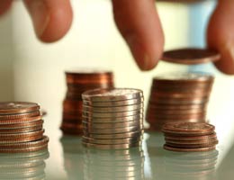 Stacks of coins