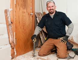 Smiling contractor
