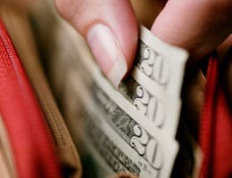 Cash in wallet