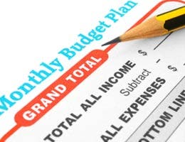 Pencil and budget