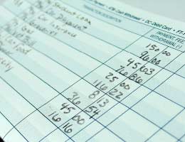 Transaction register