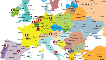 Interactive Map Of Europe | Bankrate.com