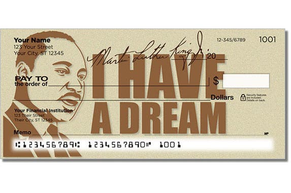 Martin Luther King Jr. checks