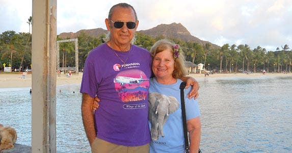 The Randells in The Pier in Waikiki The Randells in The Pier in Waikiki | Photo courtesy of Art and Susan Randell