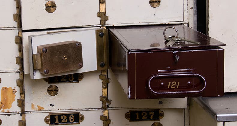 dime savings bank safe deposit box