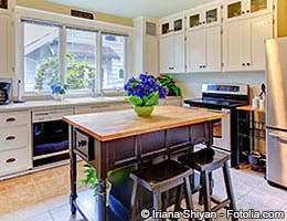 'Remodeled kitchen' -- with old counters