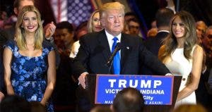 Donald Trump giving acceptance speech | Pacific Press/Getty Images