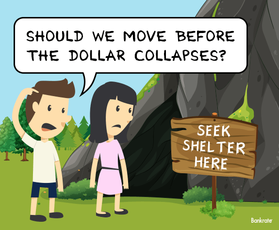 Should we move before the dollar collapses? Seek shelter here © Bigstock