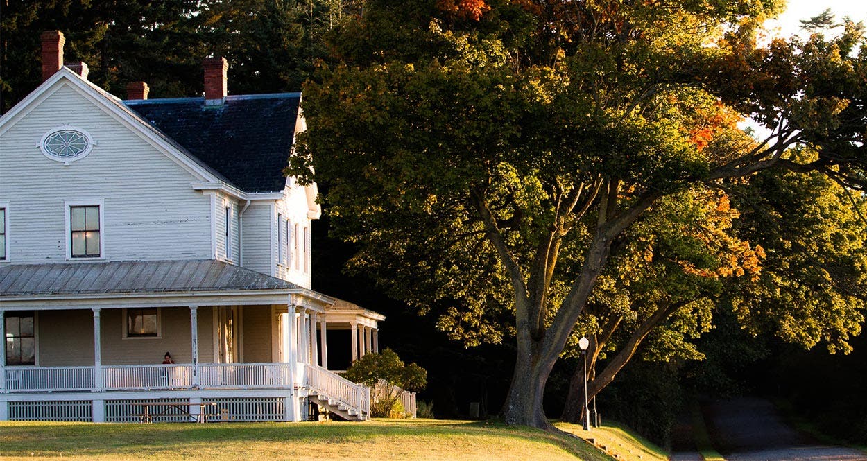 Picture of a house on a small hill