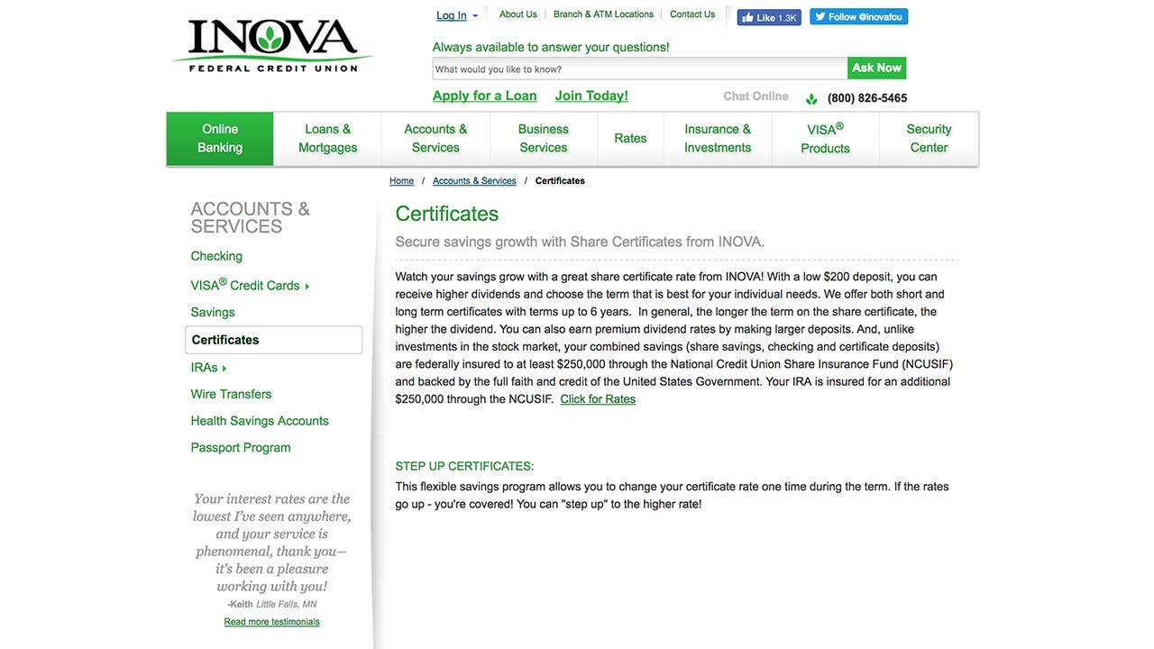 Inova Federal Credit Union Loans Review