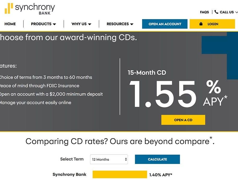 Check Out Synchrony Banks 15 Month Cd Check Out Synchrony Banks 15 Month Cd