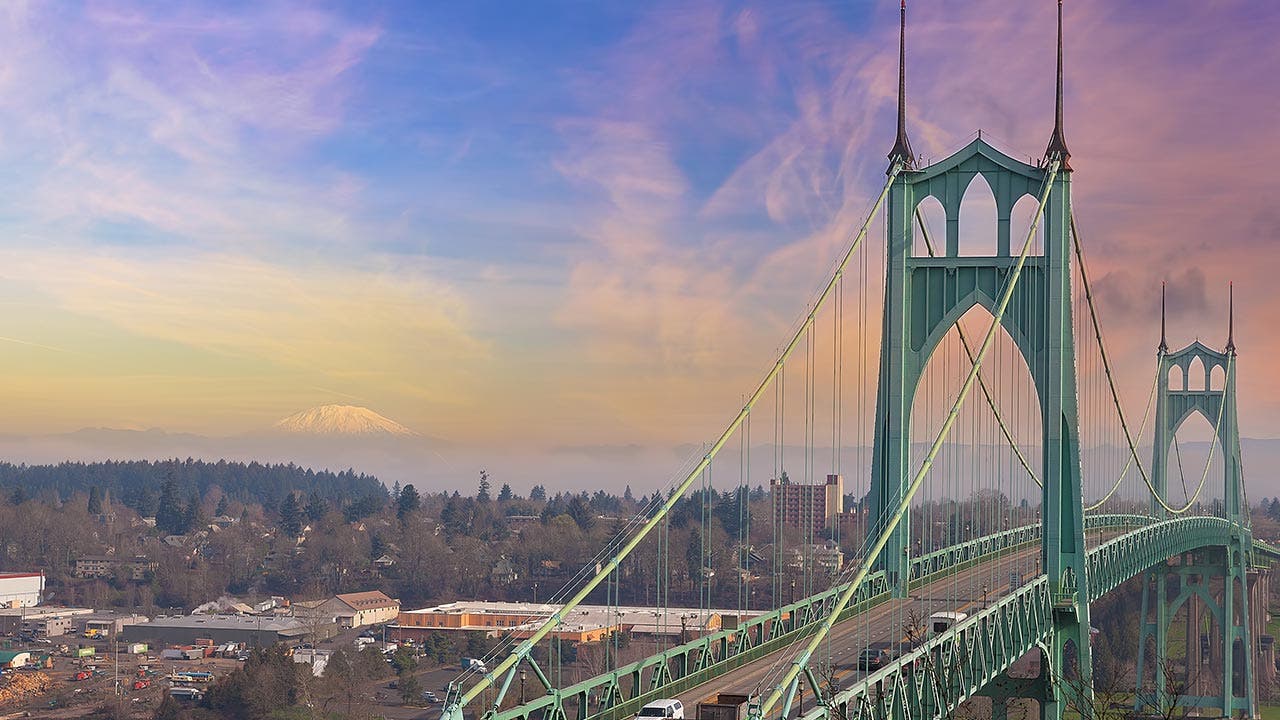 Portland and St. Johns Bridge