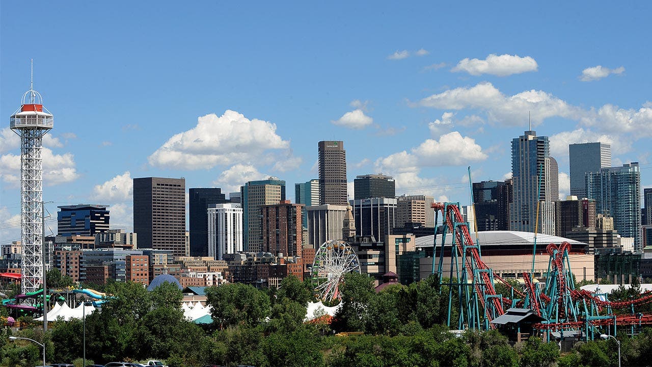 Downtown Denver and Elitch Gardens
