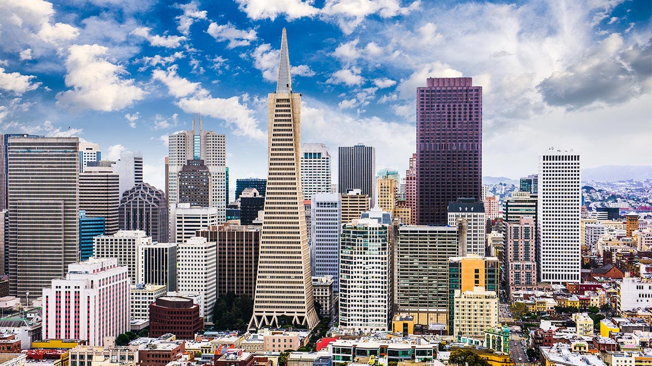 San Francisco skyline with Transamerica Pyramid