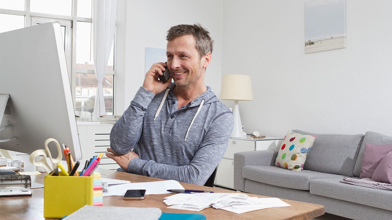 Man on the phone