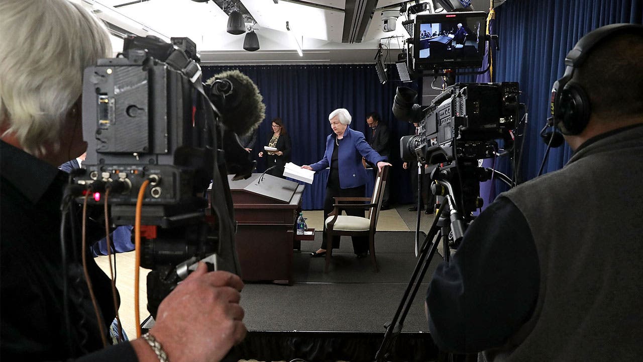 Janet Yellen before press conference